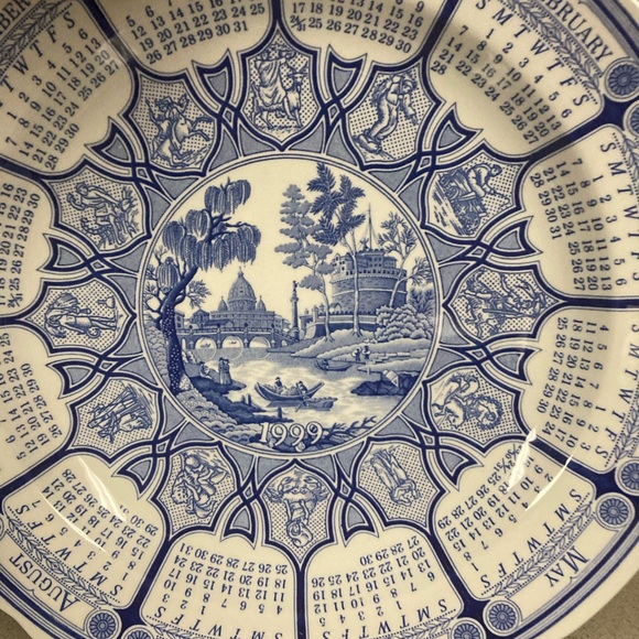 Spode Blue Room Calendar Plates - Picture 7 of 9